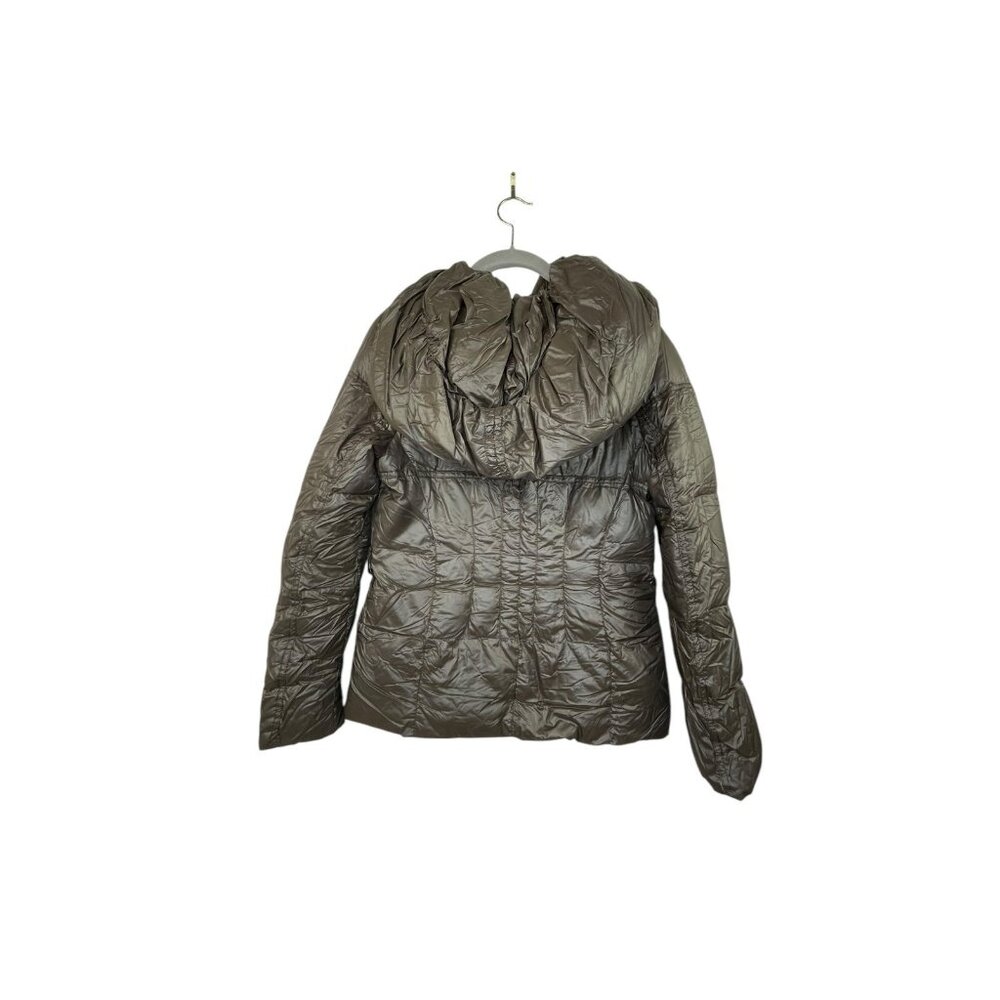 Bcbgmaxazria Down Packable Puffer Jacket Brown Wo… - image 3